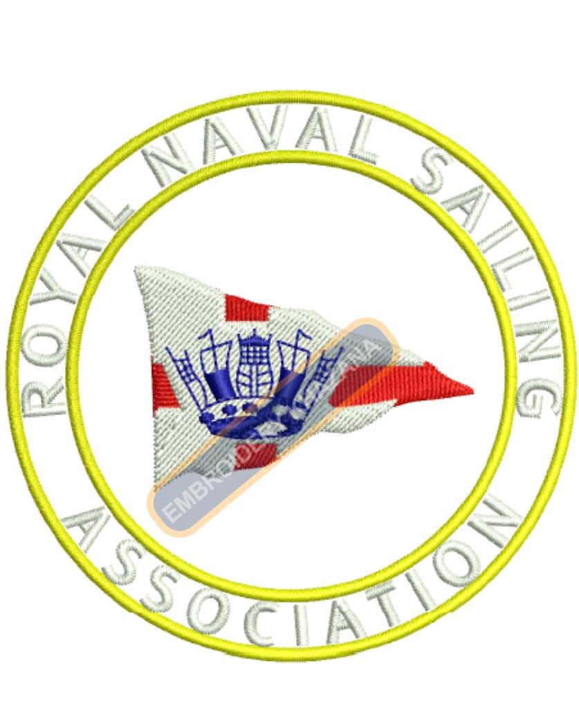 Royal Naval Sailing Association Embroidery Design