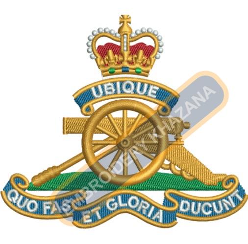 Royal Regiment of Canadian Crest Embroidery Design