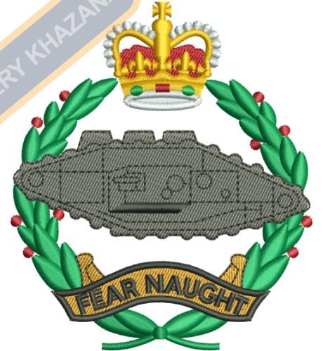 Royal Tank Regiment Crest Embroidery Design