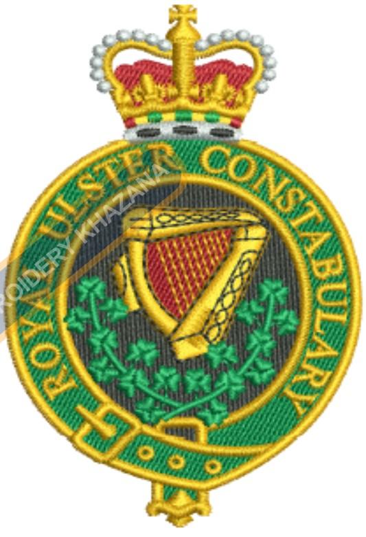 Royal Ulster Constabulary Crest Embroidery Design