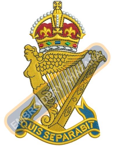 Royal Ulster Rifles Badge Embroidery Design