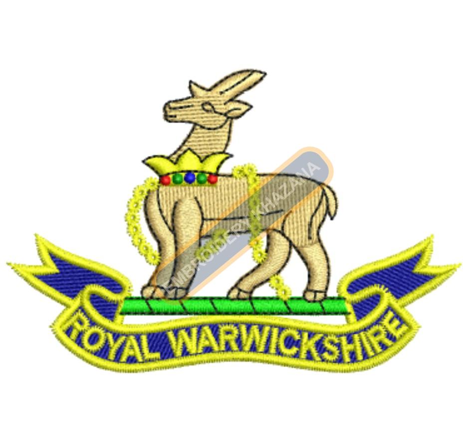 Royal Warwickshire Badge Embroidery Design