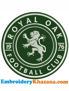 Royal Oak Football Club Embroidery Design