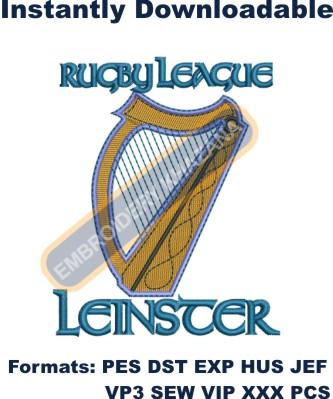 Rugby League Leinster Embroidery Design