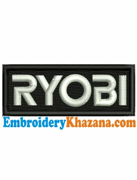 Ryobi Logo Embroidery Design