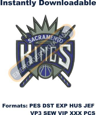 Sacramento Kings Logo embroidery design