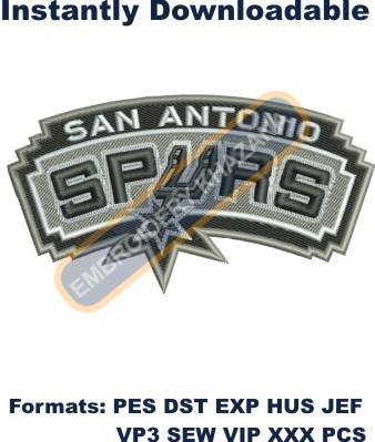 San Antonio Spurs Logo embroidery design