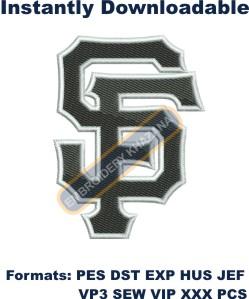 San Francisco Giants MLB Embroidery Design