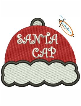 Santa Cap Embroidery Design