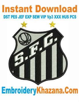 Santos FC Logo Embroidery Design