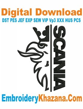 Scania Griffin Logo Embroidery Design