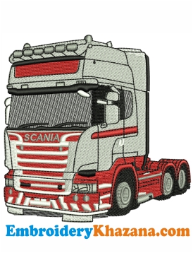 Scania Truck Embroidery Design
