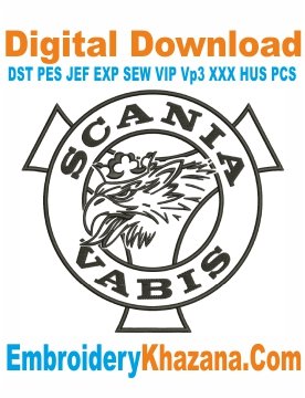 Logo Scania Vabis Embroidery Design