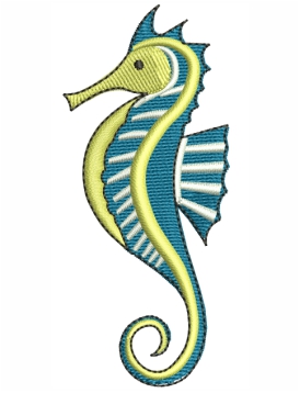 Sea Horse Embroidery Design