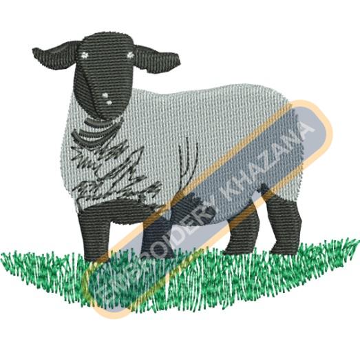 Sheep Embroidery Design