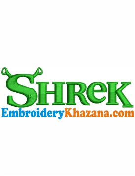 Shrek Logo Embroidery Design