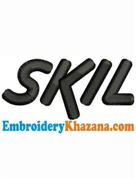 Skil Logo Embroidery Design