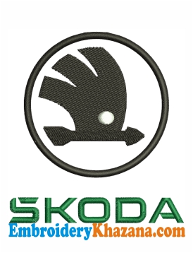 Skoda Logo Embroidery Design