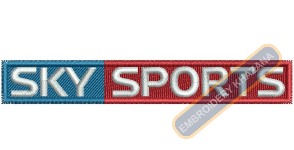 Sky Sports Embroidery Design