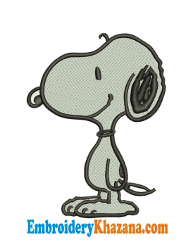 Snoopy Dog Embroidery Design