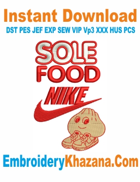 Sole Food Nike Logo Embroidery Design