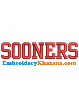 Sooners Embroidery Design