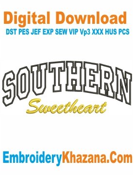 Southern Applique Embroidery Design