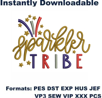 Sparkler Tribe Embroidery Designs