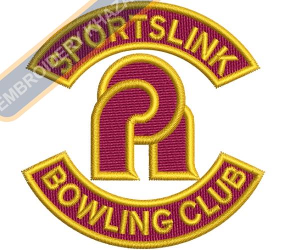 Sportslink Bowling Club Embroidery Design