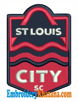 St Louis City SC Logo Embroidery Design