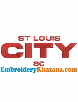 St Louis City Sc Logo Embroidery Design