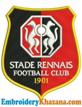 Stade Rennais FC Logo Embroidery Design