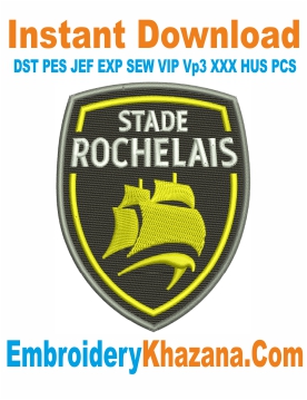Stade Rochelais Embroidery Design