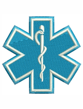 Star Of Life Embroidery Design