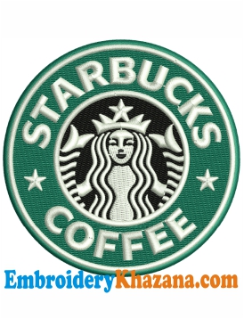 Starbucks Coffee Embroidery Design