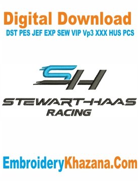 Stewart Haas Racing Embroidery Design
