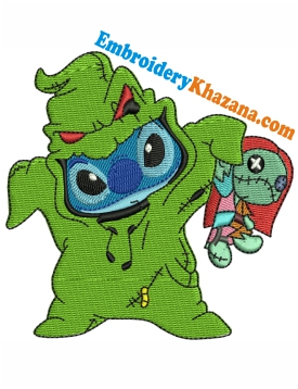 Stitch Oogie Boogie with Sally Doll Embroidery Design