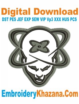 Stream Twisted Records Music Logo Embroidery Design