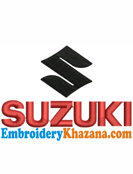 Suzuki Auto Logo Embroidery Design