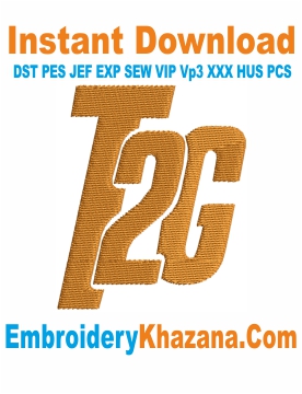 Free T2G Embroidery Design