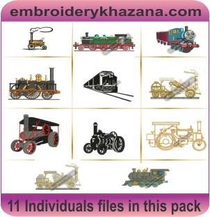 TRAIN AND ENGINE DESIGNS PACK 1