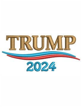 Trump 2024 US Election Embroidery Design