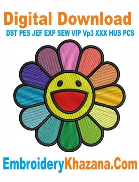 Takashi Murakami Embroidery Design