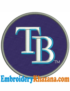 Tampa Bay Rays Logo Embroidery Design