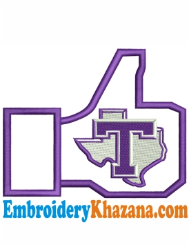 Tarleton State Texans Logo Embroidery Design