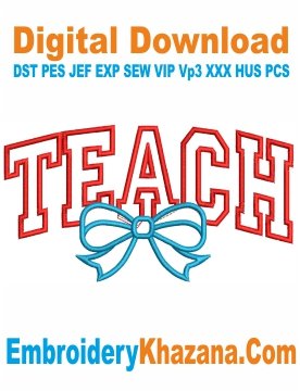 Teach Applique Embroidery Design