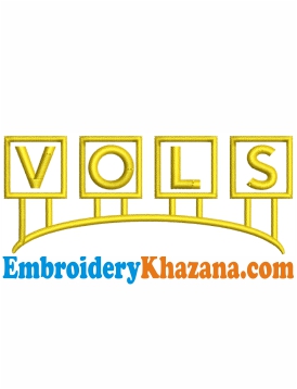 Tennessee Vols Embroidery Design