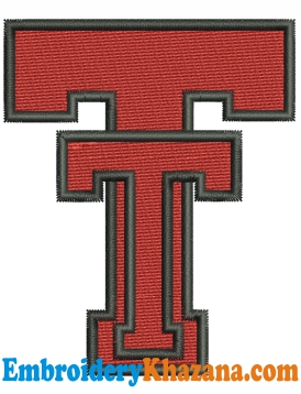 Texas Tech Red Raider Embroidery Design