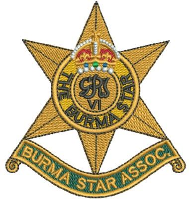 The Burma Star Badge Embroidery Design
