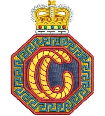 The Cameronians Badge Embroidery Design